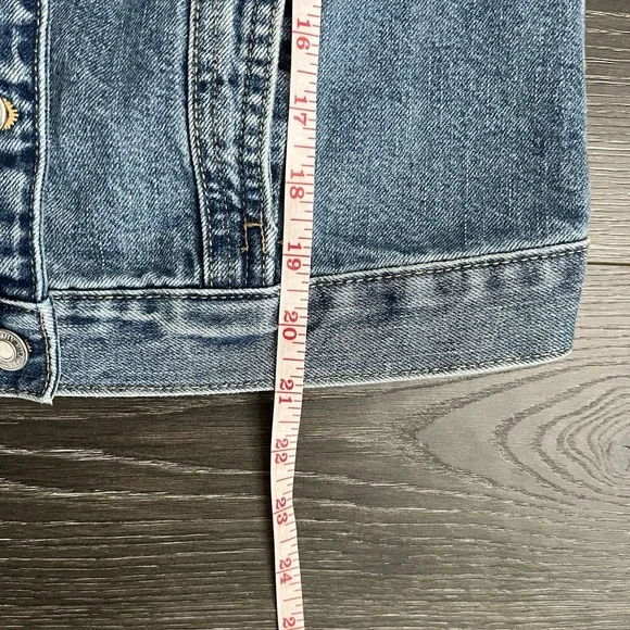 TOMMY HILFIGER Vintage Womens Small 90s Y2K Denim Jean Trucker Jacket Western - Picture 10 of 12